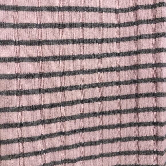 Chico’s Zenergy Pink Grey‎ Striped Tank Top Round Neck Size 12/14 - Picture 4 of 4